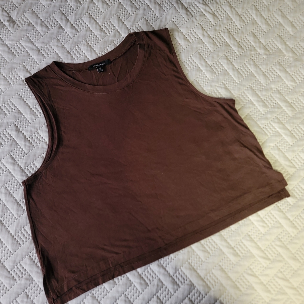 Vintage Tie-Dye Harem Pants With Brown Cropped Tank (2 Piece Bundle) - Picture 6 of 6